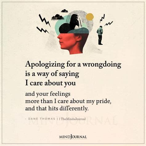 apologizing for a wrongdoing is a way of saying i care care about you quotes inspirational