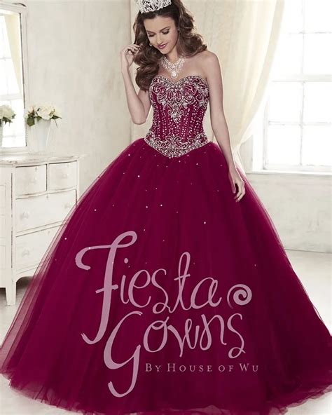Gorgeous Maroon Quinceanera Dresses 2017 Tulle Quinceanera Ball Gowns