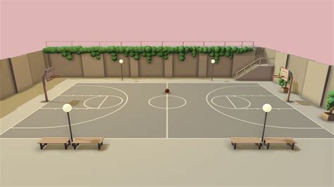 Basketball Court Download Free 3d Model By Stew004 Acee9d1 Sketchfab