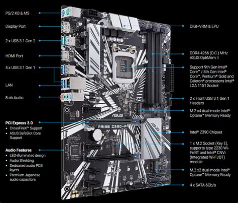 Extremepc Shop Online For Asus Prime Z390 P Intel Z390 Atx Coffee