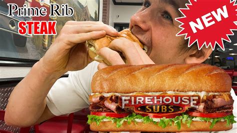 New Prime Rib Steak Sub Sandwich Firehouse Subs Fast Food
