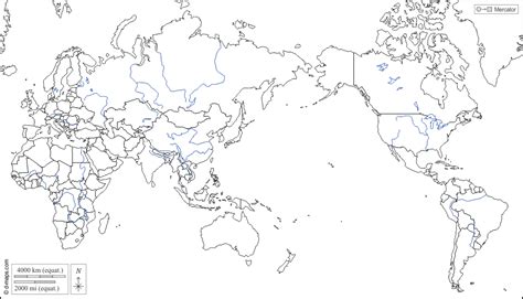 Planisphere World Pacific Ocean Free Map Free Blank Map Free