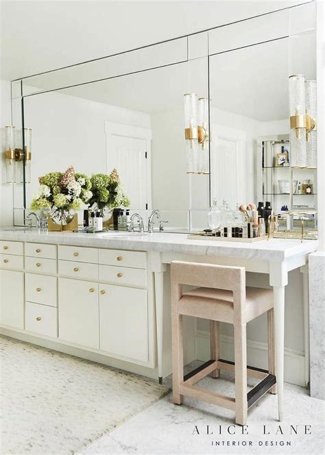 Lucky for you, there are lots of benches and stools out there that are versatile enough to fit any. Pretty master bathroom vanity with a pink leather stool ...