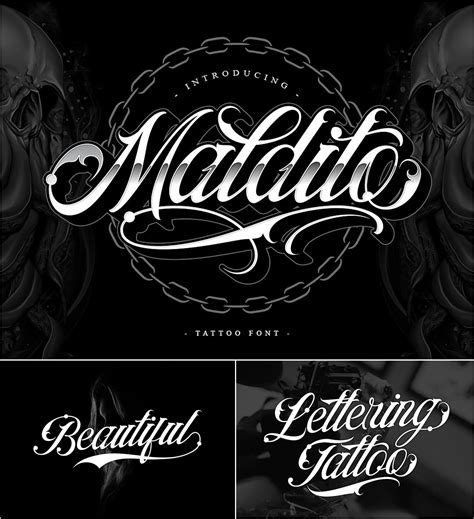 Maldito Font Tattoo Style Free Download