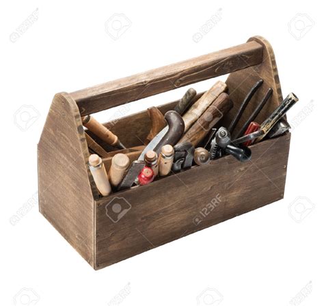 Wooden Toolbox With Old Tools Stock Photo 40592019 Old Tools Tool