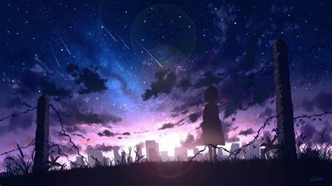 Anime Night Hd Wallpaper By Vinciv柒