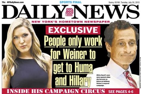 Olivia Nuzzi Former Anthony Weiner Intern Called F King Slutbag By Campaign Spokeswoman