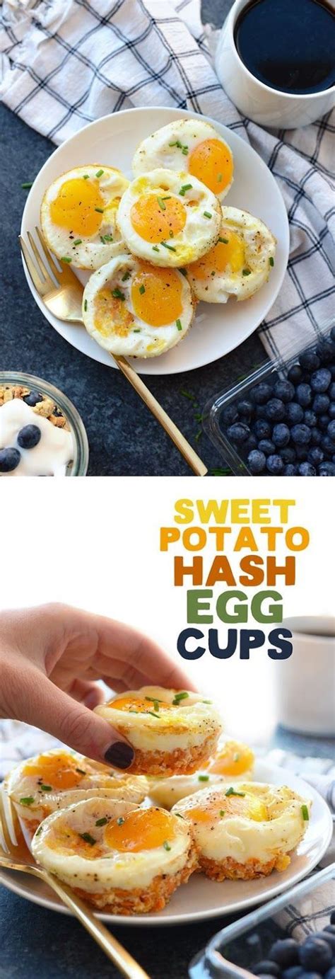 Sweet, savory, breakfast, lunch, or dinner, and perfect for customizing to your. SWEET POTATO HASH EGG MUFFIN CUPS INGREDIENTS 1 small sweet potato, grated (~1/2 cup grated) 1/4 ...