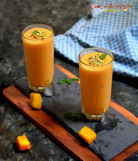 MANGO LASSI RECIPE INDIAN MANGO SMOOTHIE RECIPE Cook With Smile