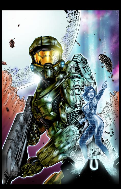 Master Chief And Cortana From Halo By Grapiqkad On Deviantart