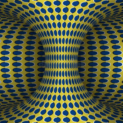 Moving Polka Dots Hyperboloid Vector Optical Illusion Illustration