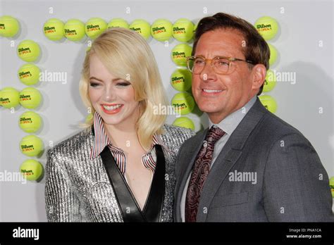 Emma Stone Steve Carell At The Premiere Of Fox Searchlight Pictures Battle Of The Sexes Held