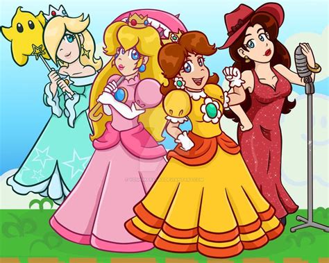 nintendo princesses print by on deviantart nintendo