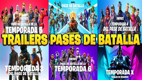 Fortnite Todos Los Trailers Pases De Batalla Youtube