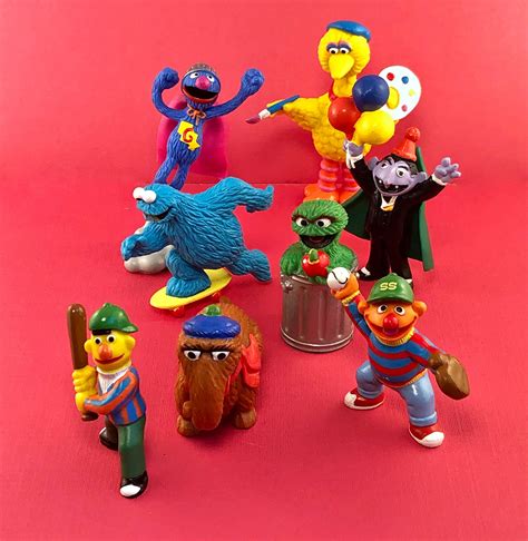 1988 Sesame Street Figures 100 Complete Set Super Grover Big Etsy