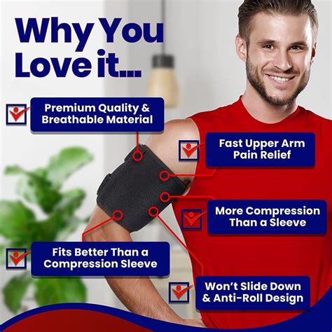 Bicep Tendonitis Brace Compression Sleeve Triceps And Biceps Muscle