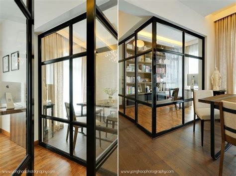 Amazing Glass Partition For Your Living Room 11 Glass Partition