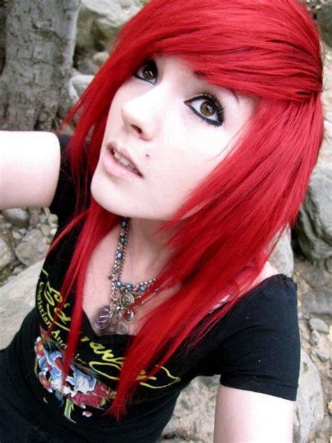 Emo Lifestyle Emo Girl Red Hair Red Scene Hair Emo Scene Hair