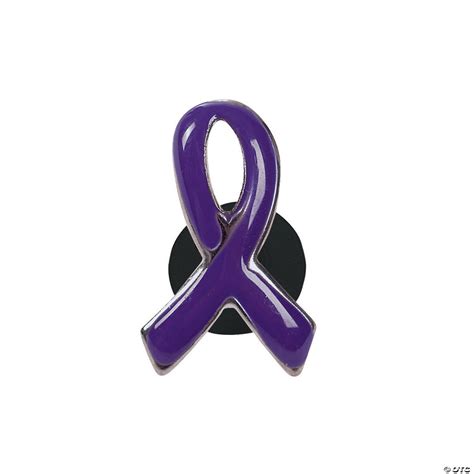Purple Awareness Ribbon Pins Oriental Trading