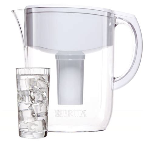 Brita Large 10 Cup Everyday Water Pitcher With Filter BPA Free White