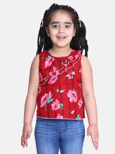 Casual Wear Cutiekins Girls Top Size 4 To 16 Years Polyester At Rs