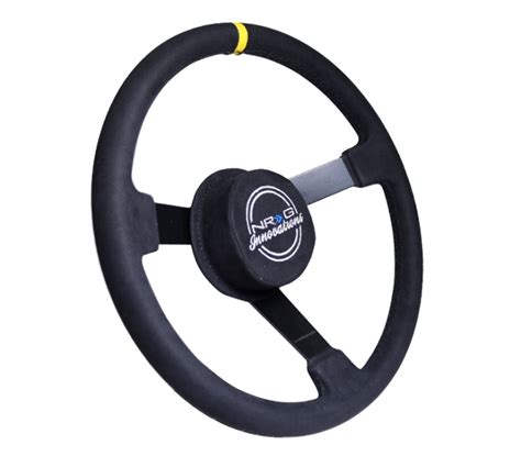 Nrg Nascar 380mm 3 Spoke Steering Wheel Rst 380mb A