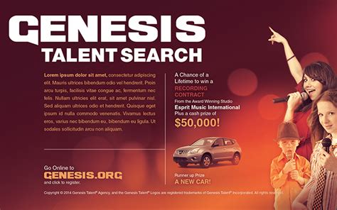 Genesis Talent Search Event Flyer Template By Loswl On Deviantart