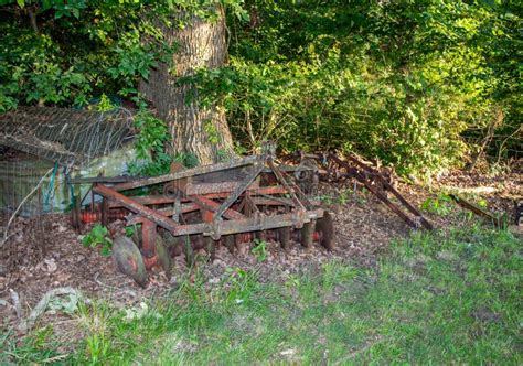 Old Abandoned Farm Equipment Stock Image Image Of Aged Destruction