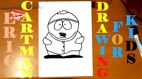 How To Draw Cartman From South Park Step By Step Easy Youtube