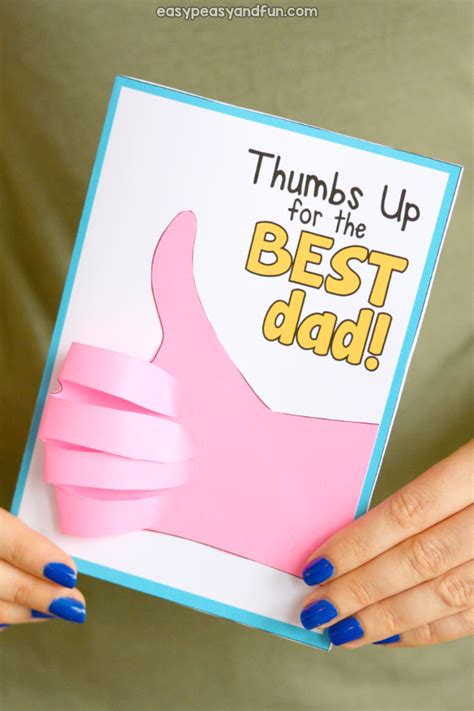 Fathers Day Thumbs Up Card Easy Peasy And Fun