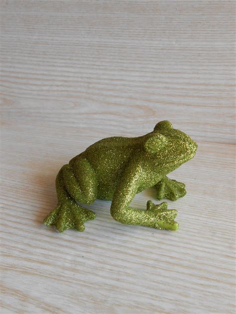 Vintage Resin Frog Sculpture Frog T Frog Figurine Shine