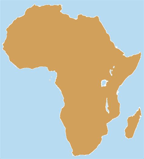 Blank Map Africa Clipart Best