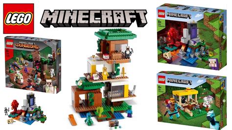 Lego Minecraft Summer 2021 Set Images Elytra Phantoms Tridents