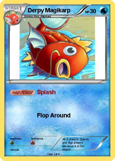 Pokémon Derpy Magikarp Splash My Pokemon Card