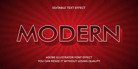Premium Vector Modern Text Font Effect