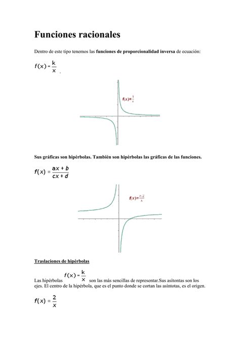 Funciones Racionales