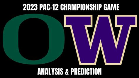College Football 2023 Pac 12 Championship Oregon Ducks Vs Washington