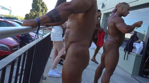 Embarrassed Bodybuilding Competition Behind