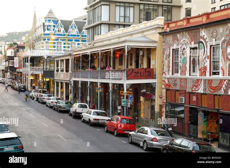 View Down Long Street In Cape Town South Africa Stock Photo Alamy