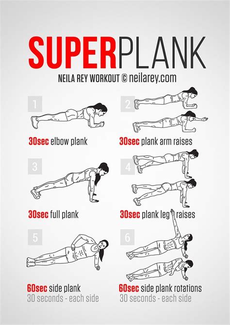 Super Plank Workout Get Up And Move Plank Workout Ab Workout