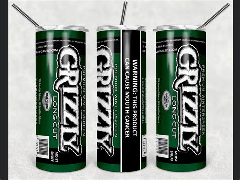Grizzly Dip Can Cup Etsy