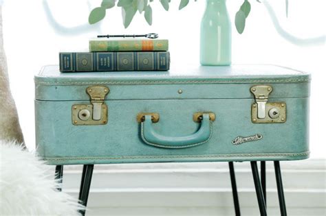 Suitcase Side Table Upcycle Makeful Retro Furniture Retro Home