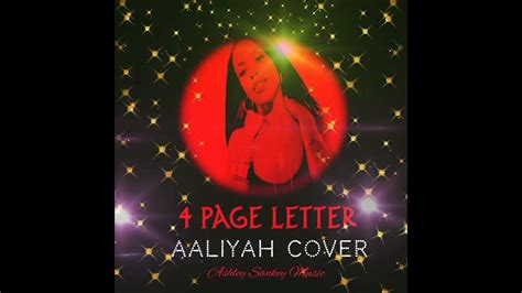 Aaliyah 4 Page Letter Cover Youtube