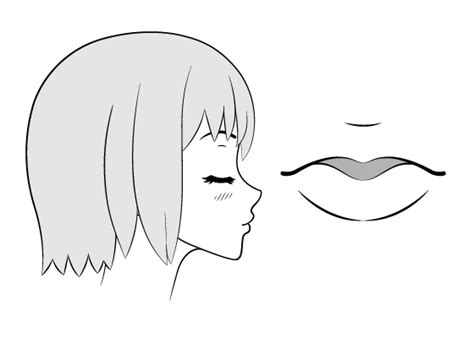 How To Draw Anime Kissing Lips And Face Tutorial Animeoutline
