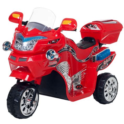 Lil Rider 3 Wheel Battery Powered Motorcycle Ride On Toy In Red W410006