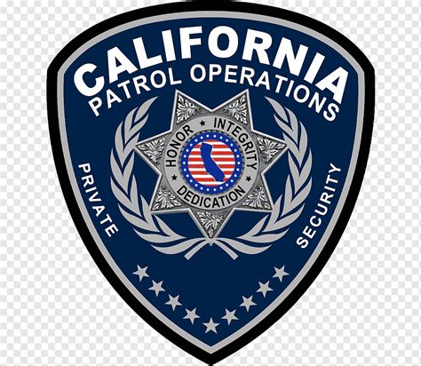 Perusahaan Keamanan Logo Emblem California Operasi Patroli Satpam