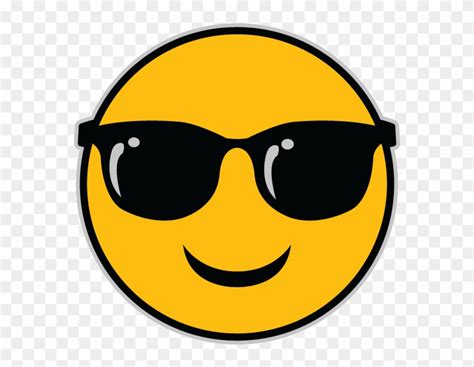 Sun And Sunglasses Emoji Emoji Glasses  Hd Png Download 579x572
