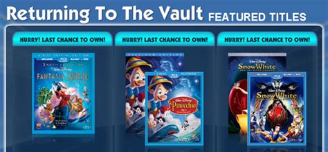 I dont care, they do exactly that to create a buzz around video clips that are going decrease back in the vault for this reason making use of revenues. Disney Classics: Back in the Vault | Blogging Disney