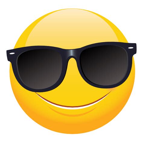 Cute Sunglasses Emoji Sticker