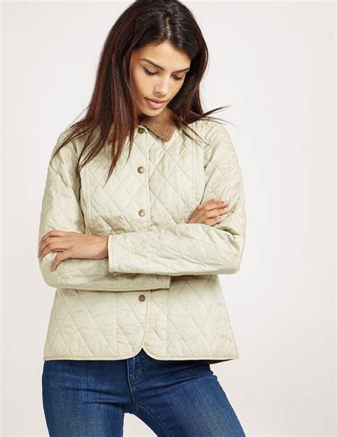 Barbour Corduroy Summer Liddesdale Quilted Jacket In Cream Natural Lyst